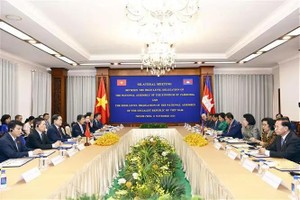 会谈场景。（图：越通社）