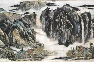 人民艺人书画家张路与中国一级美术师谢砚铭的合作作品。