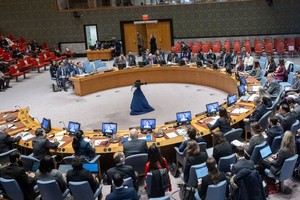 安理会就中东局势，包括巴勒斯坦问题举行会议。（图：联合国）