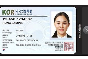 电子版外国人登录证。（图：互联网）