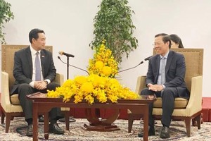 本市与老挝占巴塞省加强各领域合作