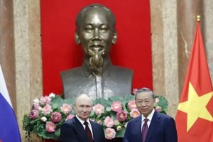 越俄领导人就两国建交75周年互致贺信