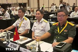 越南代表团参加国际海上安全研讨会。（图：越通社）