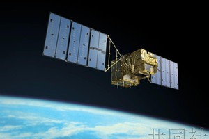 图为温室气体观测技术卫星“IBUKI”的效果图。（图：共同社）