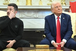 特朗普与泽连斯基会谈现场。（图：互联网）