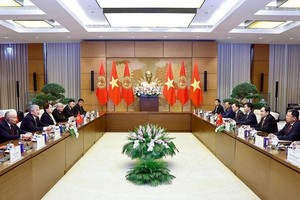 会见现场。（图：越通社）