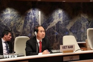 越南内务部副部长阮文回发表讲话。（图：越通社）