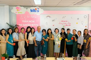 平仙公司总经理尤丽娟与各代表出席ME Green Biti's幸福幼儿园仪式。