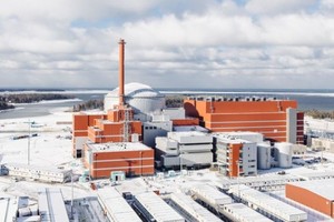 图为位于芬兰西南海岸奥尔基洛托的核电站。（图：TVO）