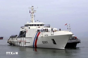 菲律宾海岸警卫队BRP Gabriela Silang号舰。（图：越通社）