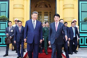 国家主席梁强同习近平总书记、国家主席话别