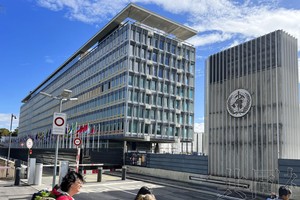 图为世界卫生组织总部。（图：共同社）