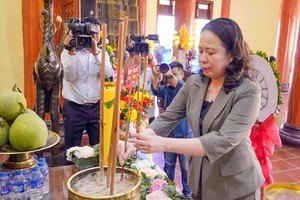 国家副主席视察坚江省