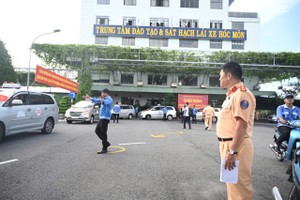 福门驾驶考核中心一隅。