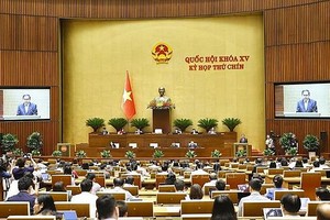 国会主席陈青敏主持会议。（图：越通社）