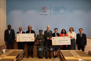 越南净零托盘公司（NetZero Pallet）荣膺世界贸易组织颁发的"2025年小微企业冠军竞赛"奖。（图：越通社）