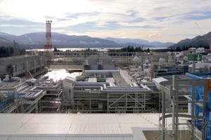 图为LNG加拿大的液化天然气生产工厂。（图：共同社）