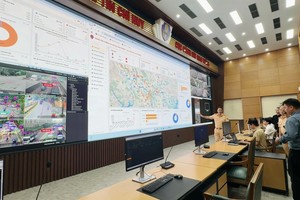 交通监控数据中心一隅。（图：陈强）