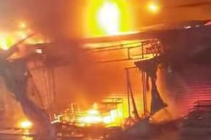 火警现场。（图：视频截图）