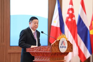 东盟秘书长高金洪7月15日在东盟议会联盟大会谘询小组第十六次会议上发表演讲。（图：ASEAN Secretariat）