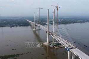 迪庙二桥投建项目一隅。（图：越通社）