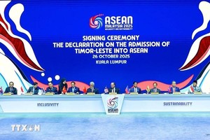 第47届东盟峰会现场。（图：越通社）