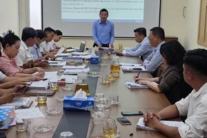 Giám đốc Sở NN-MT TPHCM Nguyễn Toàn Thắng phát biểu tại cuộc làm việc