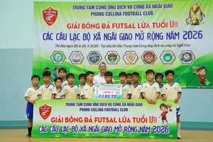 Sôi động Giải futsal U11 xã Ngãi Giao mở rộng năm 2026