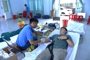Hơn 300 người tham gia hiến máu tại phường Tam Long