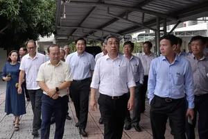 Đồng chí Nguyễn Phước Lộc khảo sát tại Trung tâm Bảo trợ và Công tác xã hội (Cơ sở 4) tại phường Tam Long