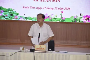 Đồng chí Nguyễn Văn Thọ, Phó Chủ tịch Thường trực HĐND TPHCM phát biểu tại buổi làm việc với xã Xuân Sơn 