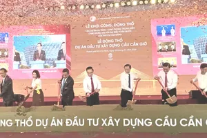 Động thổ xây dựng cầu Cần Giờ