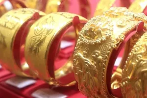 Giá vàng lên sát 173 triệu đồng/lượng sáng cuối tuần