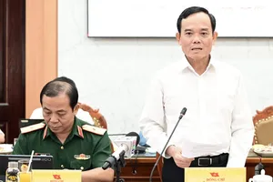 Bí thư Thành ủy TPHCM Trần Lưu Quang phát biểu tại hội nghị