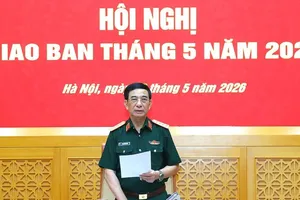 Đại tướng Phan Văn Giang chủ trì hội nghị giao ban Bộ Quốc phòng