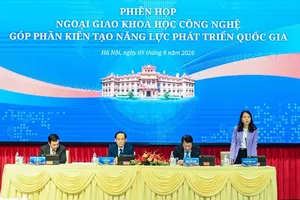Thứ trưởng Bộ Ngoại giao Nguyễn Minh Hằng phát biểu đề dẫn. Ảnh: Vietnam+