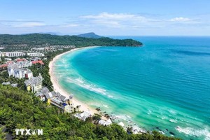 富国岛的海滩。