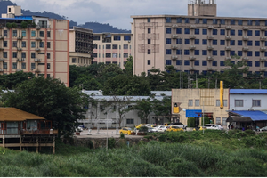 缅甸瑞科科镇的建筑物。