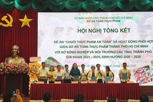 胡志明市食品安全厅与南部6个省市签署2026-2030年阶段安全农产品、食品管理与消费合作计划。