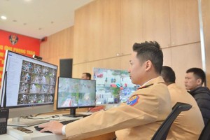  图: 这是由1837台各类摄像头系统组成的“中枢”中心。