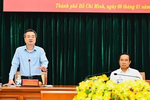 中央政策战略委员会主任阮青毅作会议总结。