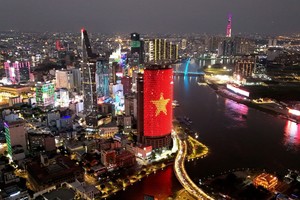 胡志明市中心。