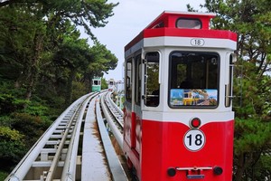 釜山海云台“胶囊列车”。