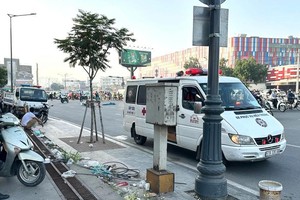 交通事故现场。