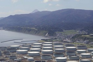 日本鹿儿岛省石油储备库。（图片来源：共同社）