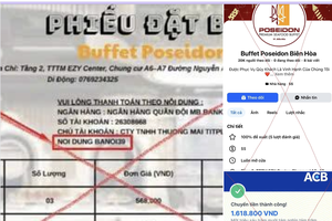 边和波塞冬自助餐厅的假冒粉丝专页，以约2万名关注者。