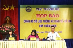 统计局代表解答记者提问。