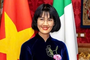 越南驻意大利大使阮芳英。越南驻意大利大使馆供图