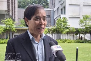 新加坡李光耀公共政策学院教授武明姜接受越通社驻新加坡记者采访。