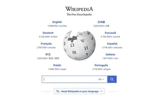 维基百科网页界面。图：WIKIPEDIA